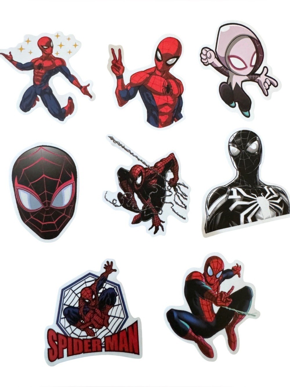 Spider Man Fan Art Vinyl Stickers Lot of 8 Die-Cut 2in Decals